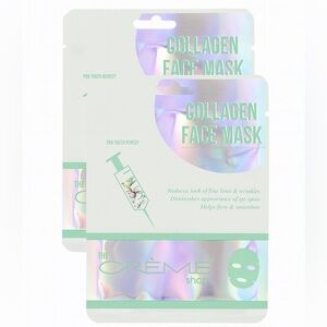 The Crème Shop Collagen Face Mask – 2 Pack